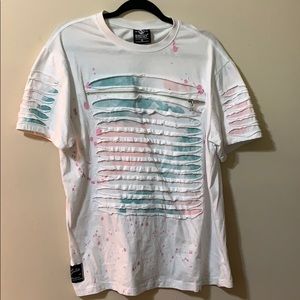 Men’s ripped zipped